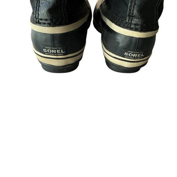 SOREL Black Rocky Duck Boots Jasper Thinsulate Mid Calf Winter Snow Boot Size 5 - Picture 6 of 11